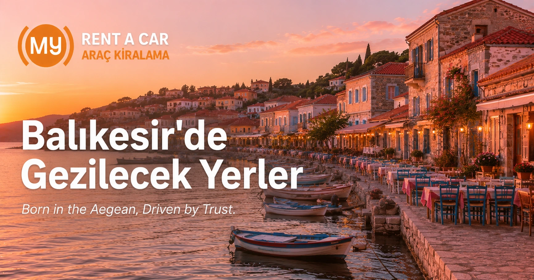 Balıkesir'de gezilecek yerler, Cunda Adası, Ayvalık ve Kaz Dağları'nın eşsiz manzaralarını gösteren görünüm.
