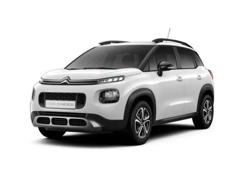 İzmir My Rent A Car filosunda bulunan Citroën C3 Aircross SUV kiralık araç modeli.