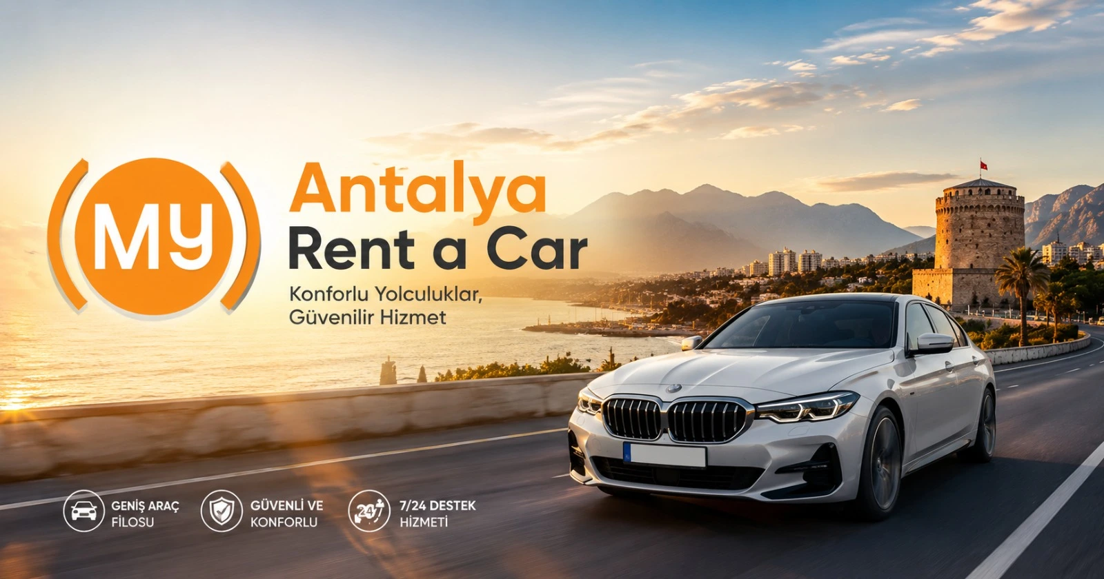 Antalya Havalimanı’ndan Lara, Kundu ve şehir merkezine seyahat için kiralık araç