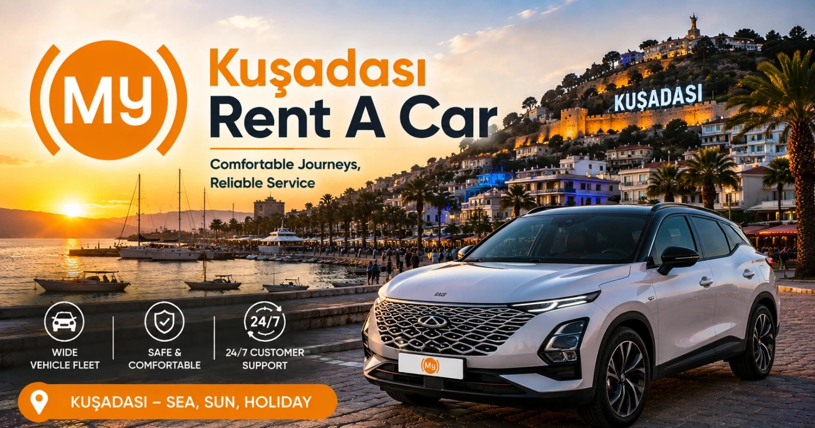 Kuşadası’nda kruvaziyer limanı, Kadınlar Denizi, Davutlar ve Güzelçamlı güzergâhlarında araç kiralama