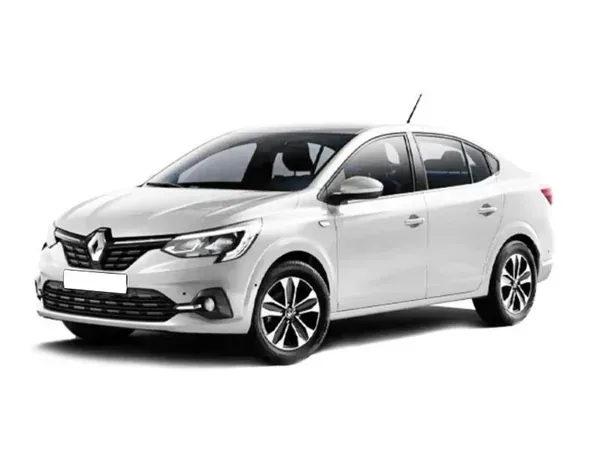 Vue extérieure de la berline Renault Taliant essence automatique proposée par Izmir My Rent A Car.